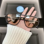 Lunettes de soleil carrées rétro classiques pour hommes et femmes, lunettes de soleil miroir vintage, marque de créateur, mode extérieure