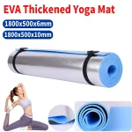 Tapis de Yoga épais EVA, 1800x500x6/10mm, tapis d&rsquo;exercice à Membrane étanche pour Camping pique-nique, exercice de Fitness