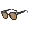 lunettes de soleil carrées surdimensionnées chics, grande monture haut de gamme, protection uv pour femmes, design tendance et élégant pour l'été