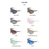 respzed lunettes de soleil coupe vent pour femme, lunettes de soleil une pièce, grand cadre, lentille intégrée, design de marque de luxe