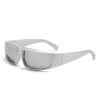 lunettes de soleil à fouet pour hommes et femmes, lunettes de soleil de forme concave, style punk cool, sports d'été, t206