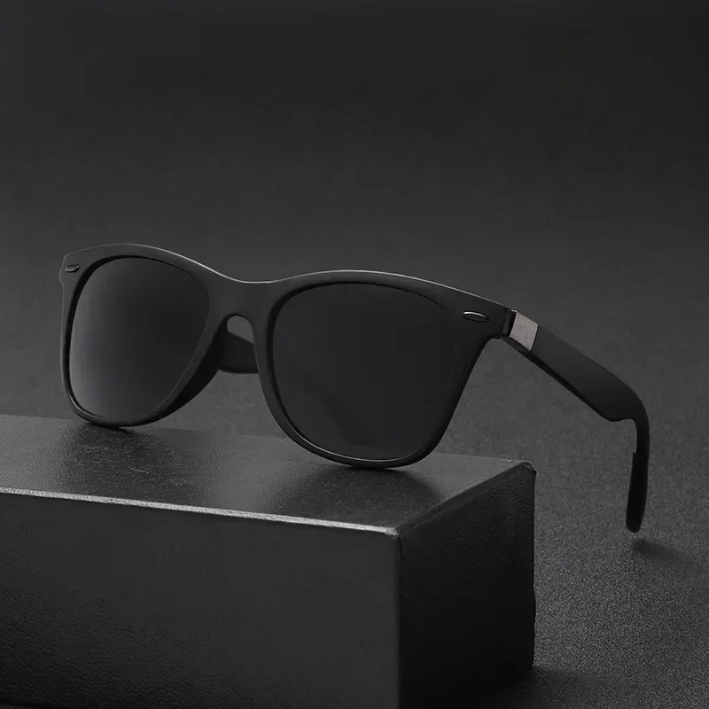 Lunettes de soleil polarisées carrées vintage pour hommes, nuances rétro, lunettes de conduite classiques, lunettes de pêche, marque de créateur, mode, UV400