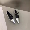 chaussures plates à talons bas et à fond jolie tu pour femme, bottines à essence mary, grande taille 42 43 44, nouvelle collection printemps automne 2025