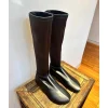 chaussures plates femmes bottes hautes mode genou chaussures en cuir hiver chelsea bottes 2025 nouvelle tendance de marche gothique gladiateur mujer botas