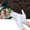 12 paires de gants de jardinage en coton, résistants à l'usure, ventilation, protection du travail, antidérapants, confortables, blancs, naturels et doux