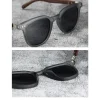 lunettes de soleil polarisées en bois chimrétro pour homme et femme, protection uv, cyclisme, photographie de rue en plein air, mars