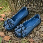 Ballerines rétro en cuir véritable pour femmes, mocassins à coussin optique, mocassins à fleurs, chaussures pour dames, designer de luxe, automne