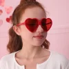 lunettes de soleil en forme de cœur pour femmes et hommes, dégradé sans bords, uv400, nuances d'été, marque de luxe, design pour dames, 2025
