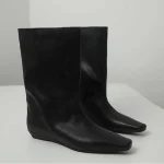 Bottines plates en cuir pour femmes, chaussures à la mode, de styliste, Chelsea gothiques, nouvelle tendance de marche, bottes courtes Mujer, hiver 2025