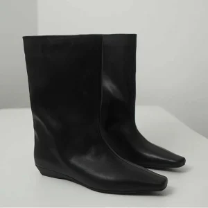 Bottines plates en cuir pour femmes, chaussures à la mode, de styliste, Chelsea gothiques, nouvelle tendance de marche, bottes courtes Mujer, hiver 2025