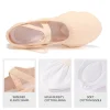 chaussures de ballet en toile pour filles, pantoufles de danse, chaussures de danse pour adultes, femmes et enfants, yoga classique, semelle fendue, cuir souple