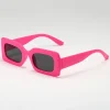 lunettes de soleil vintage pour femmes, monture rectangulaire, violet, rose, carré, lunettes de soleil pour filles, lunettes pour dames, uv400, mode 2024