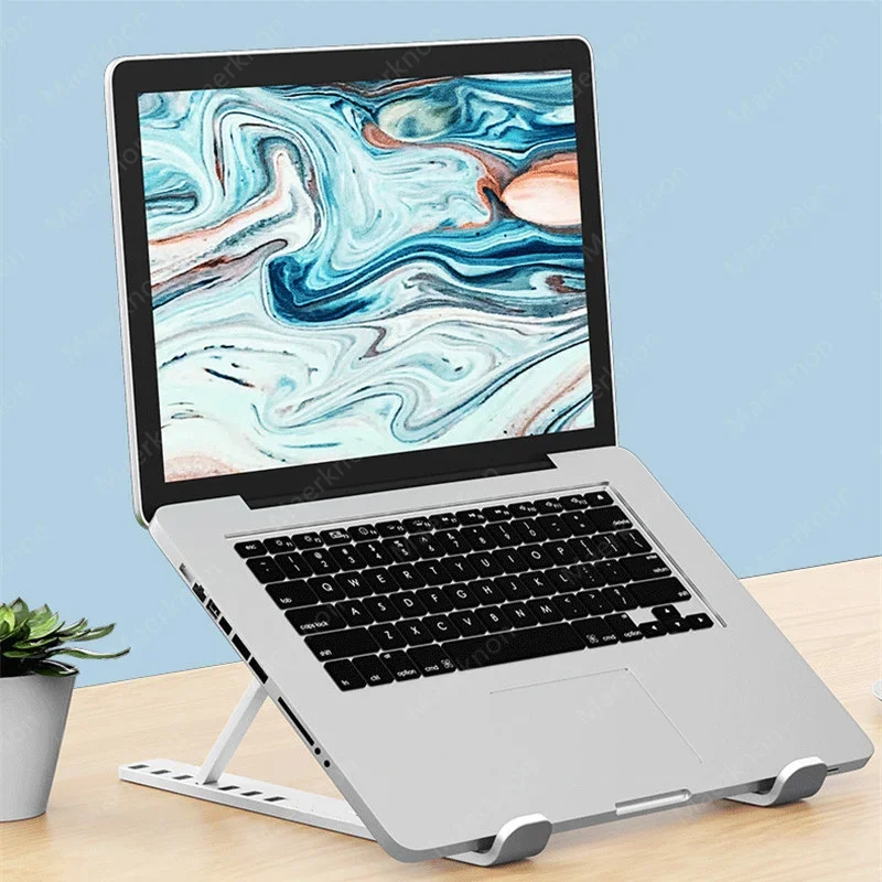 Support de moniteur d'ordinateur pliable Portable, support réglable pour ordinateur Portable, adapté aux accessoires de quai de tablette de petite taille