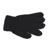 gants en laine tricotée pour hommes et femmes, gants de poignet en coton, gants d'entraînement chauds, noir, hiver, 1 paire