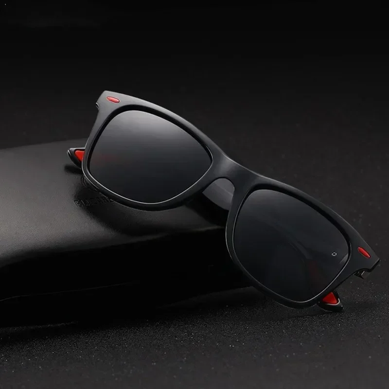 Lunettes de soleil polarisées carrées vintage pour hommes, nuances rétro, lunettes de conduite classiques, lunettes de pêche, marque de créateur, mode, UV400