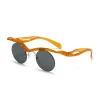 lunettes de soleil rondes sans monture pour hommes et femmes, lunettes de forme spéciale, lunettes de créateur, accessoires d'extérieur féminins