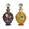bouteille de parfum en verre de luxe 5/10/12/15/25ml, pour recharge d'huile essentielle, design arabe, distributeur d'huile aromatique premium, vente en gros