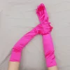 gants de cérémonie étendus, en satin extensible, rétro, pour fête, cosplay, pour dames, à la mode, pour mariage