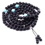 Ashmita108 perles de prière bouddhiste 7 Chakra multicouche Yoga guérison lave roche perles diffuseur Bracelet collier pour femmes hommes