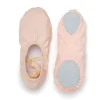 pantoufles de danse de ballet en toile pour filles, pour femmes et enfants, pratique classique, semelle fendue, danse plate pour adultes
