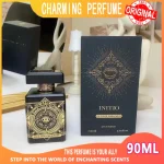 Niche Unisexe Initio 90ML Parfum Oriental Woody Parfum longue durée avec Oud Vanille Musk & Rose pour un parfum quotidien élégant