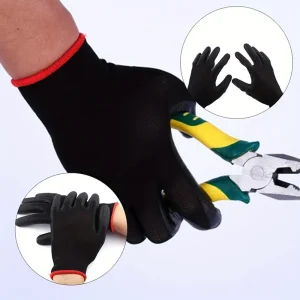10 paires de gants de sécurité durables – Protection ESD antidérapante, résistante à l&rsquo;usure pour le jardinage et le travail du bois