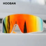 Lunettes de soleil de sport rouges surdimensionnées pour hommes, classiques, noires, grandes, Vintage, pour la conduite, la randonnée, unisexe, UV400