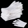 gants de protection en coton pour patients dermatite, gants de protection très élastiques pour le travail du jardinage, mitaines doublées blanches, outil de nettoyage