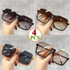 lunettes de soleil vintage unisexes pour hommes et femmes, lunettes de soleil de voyage surdimensionnées, design de marque de luxe, nouveau lecteur, monture carrée semi sans monture