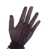 gants courts en dentelle pour femmes, élégants, filet de poisson transparent, gants de fête de bal, à la mode, couleur unie, mitaines à doigts complets