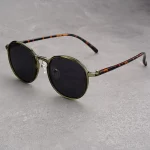 Lunettes de soleil à monture ronde, Design ultraléger, classiques, pour la conduite, Vintage, tendance, résistantes aux UV, pour la plage