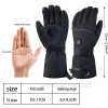 gants chauffants d'hiver avec boîte à piles, chauffe mains thermiques, imperméables, pour snowboard, cyclisme, moto, vélo, ski