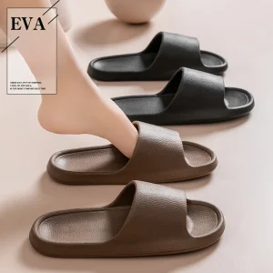 Mode femmes pantoufles plat léger EVA maison salle de bain pantoufles confort Massage Couple intérieur diapositives chaussures de douche femmes chaussures