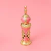 bouteille de parfum du moyen orient de 12ml, flacon compte gouttes d'huile essentielle rechargeable vintage de style arabe, conteneurs vides
