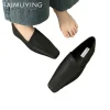 chaussures plates femmes mocassins chaussures élégant en cuir bout carré chaussures souples 2025 tendance nouvelle marque hiver marche confort chaussures femme
