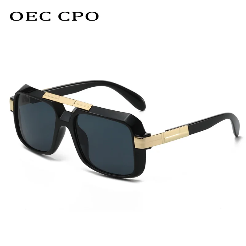 Lunettes De soleil carrées Punk surdimensionnées pour hommes et femmes, marque De luxe De styliste, grande monture, nuances, 2024