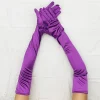gants de cérémonie étendus, en satin extensible, rétro, pour fête, cosplay, pour dames, à la mode, pour mariage