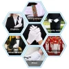 gants en coton blanc pour hommes, uniforme de smoking formel, garde d'honneur, costume de cérémonie de défilé, pièce de monnaie cosplay, gant de majordome