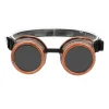 Lunettes de Soleil Gothiques pour Soudage, Punk, Coupe-Vent, Steampunk, Rétro, Réglable, EyeChester
