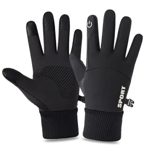 Gants de cyclisme d&rsquo;hiver pour femmes et hommes, hydrofuges, pour écran tactile, chauds, coupe-vent, pour Sports de plein air, conduite, antidérapants
