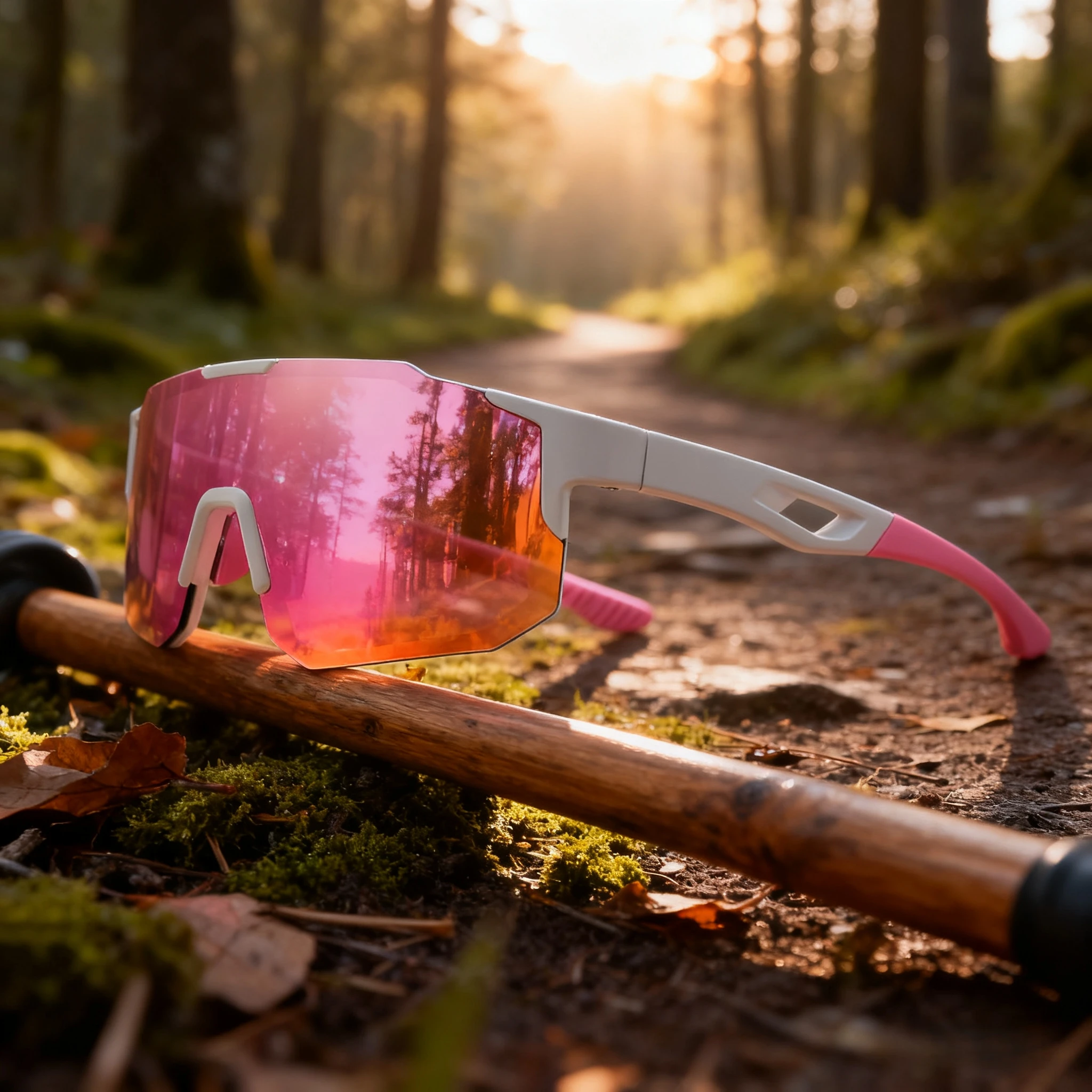 Lunettes de soleil de sport colorées surdimensionnées – Conception enveloppante, confort unisexe UV400 pour le cyclisme, la randonnée et l'extérieur