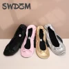 Ballerines pliables après Patry, chaussures portables pliables de voyage, ballerines de bal, enroulables pour chaussures de fête de mariage et de mariée