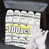 gants de travail en coton doux blanc pour mains sèches, film de manipulation, gants de spa, gants de cérémonie à haute élasticité, outils de nettoyage ménager