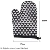 gants de cuisson en coton et lin, isolation thermique pour four à micro ondes et couvre mains résistants à la chaleur, protection des mains