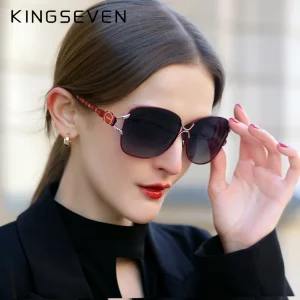 KINGSEVEN nouvelles lunettes de soleil pour femmes marque de luxe Design Style élégant lunettes de soleil polarisées UV400 dégradé lentille lunettes