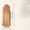 gants d'hiver pour femmes, gants en cuir suédé pour écran tactile avec doublure polaire chaude, cadeaux