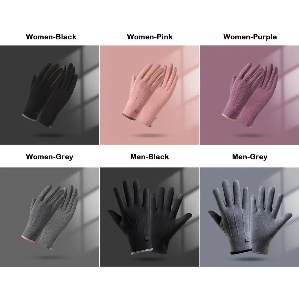 gants d'hiver en velours pour l'extérieur, élégants, chauds, prévention du froid, écran tactile, couverture des mains, coton chaud