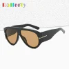 2025 lunettes de soleil pilote surdimensionnées pour femmes hommes protection uv lunettes élégantes cadre épais unique luxe concepteur lunettes de soleil ombre