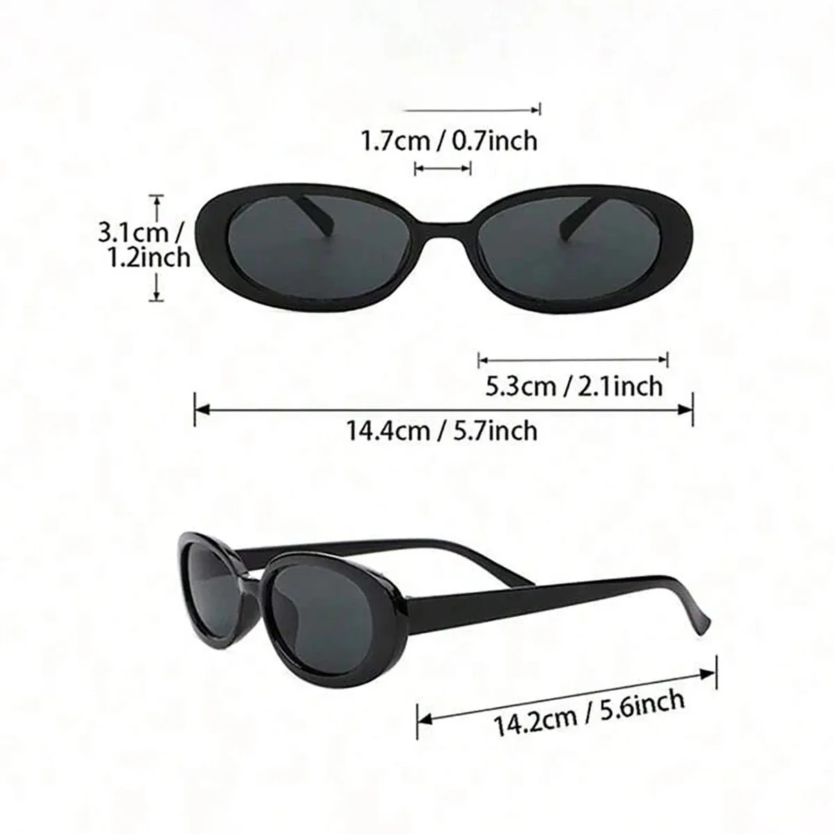 2 pièces femmes petites lunettes de soleil ovales Vintage femmes marque concepteur lunettes de soleil mode Protection UV nuances