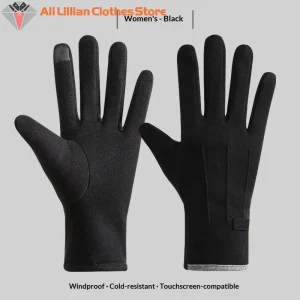 Gants d&rsquo;hiver pour femmes et hommes, gants chauds pour écran tactile, Protection contre le froid, mitaines à doigts complets, gants épais pour cyclisme en plein air